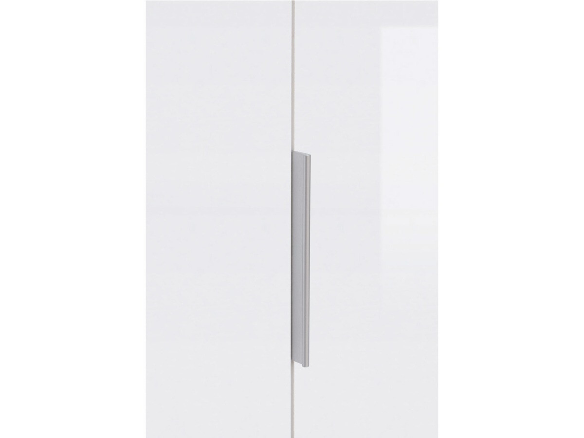 Kleiderschrank Tivetra 111 (Wotan Eiche + Weiss glänzend)