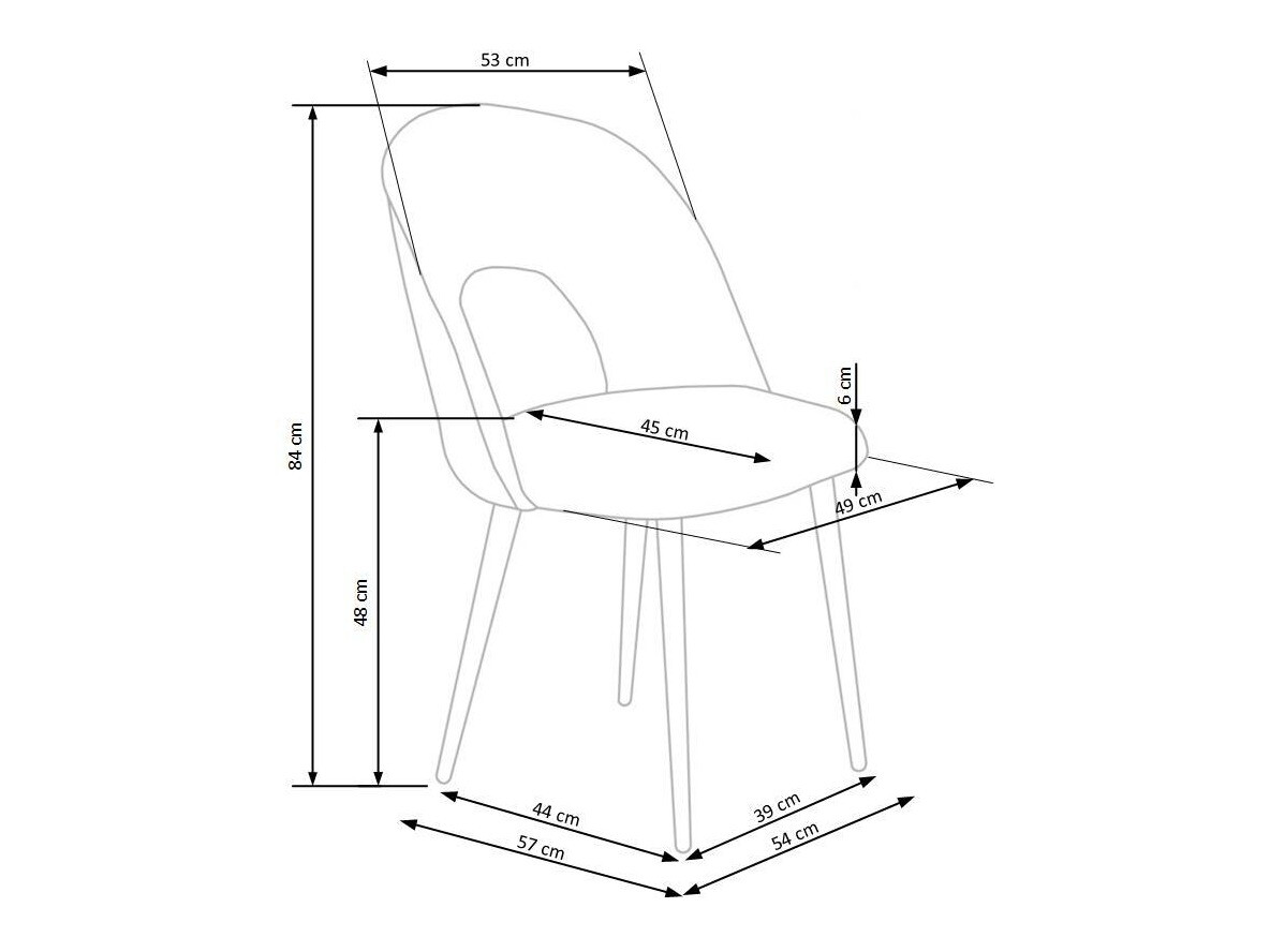 Stuhl Houston 960 (Grau + Schwarz)