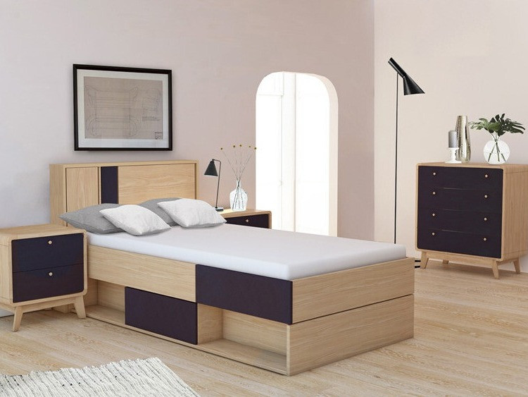 Kommode Elbtena 112 (Eiche + Schwarz)