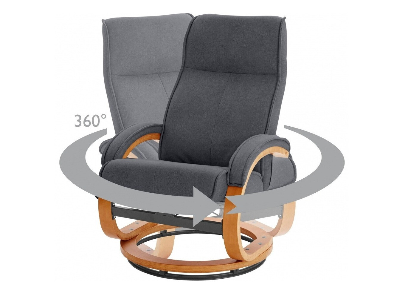 Sessel Denton 194 (Schwarz + Braun)