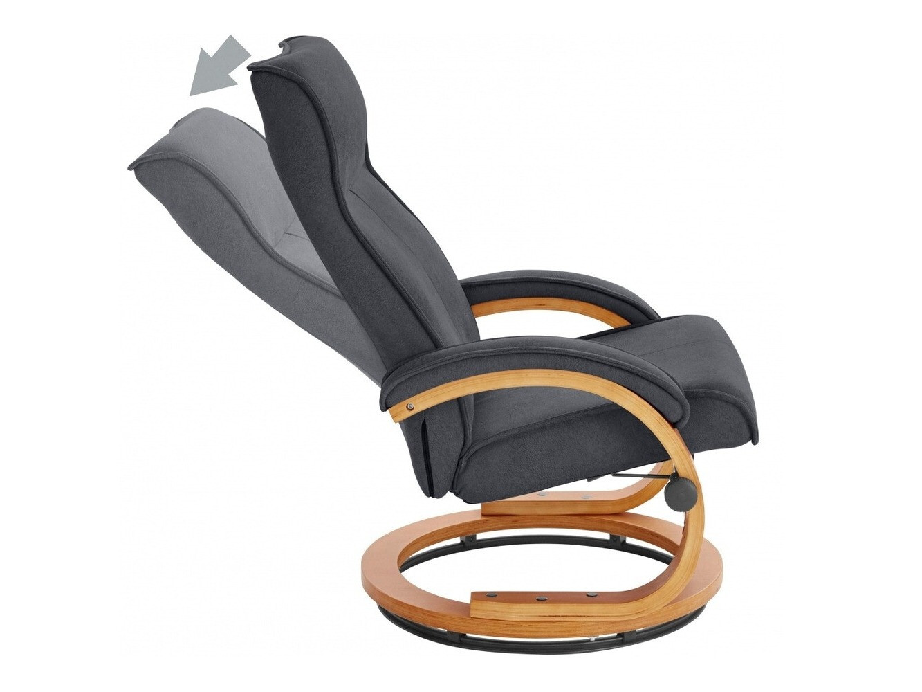 Sessel Denton 194 (Schwarz + Braun)