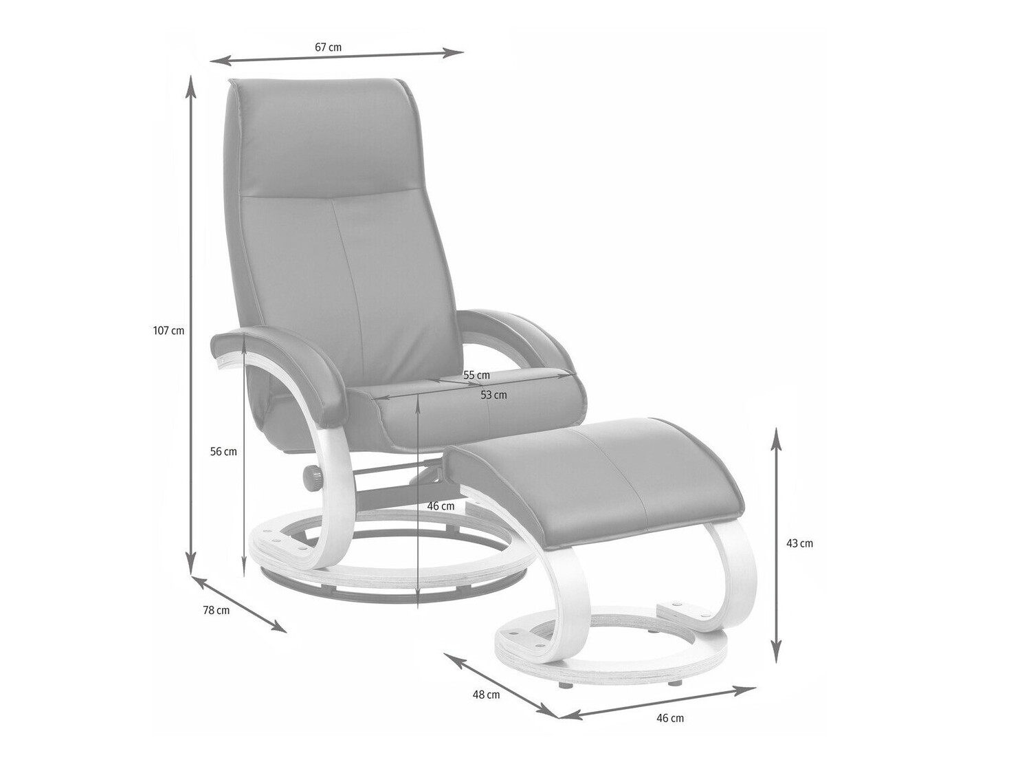 Sessel Denton 194 (Schwarz + Braun)