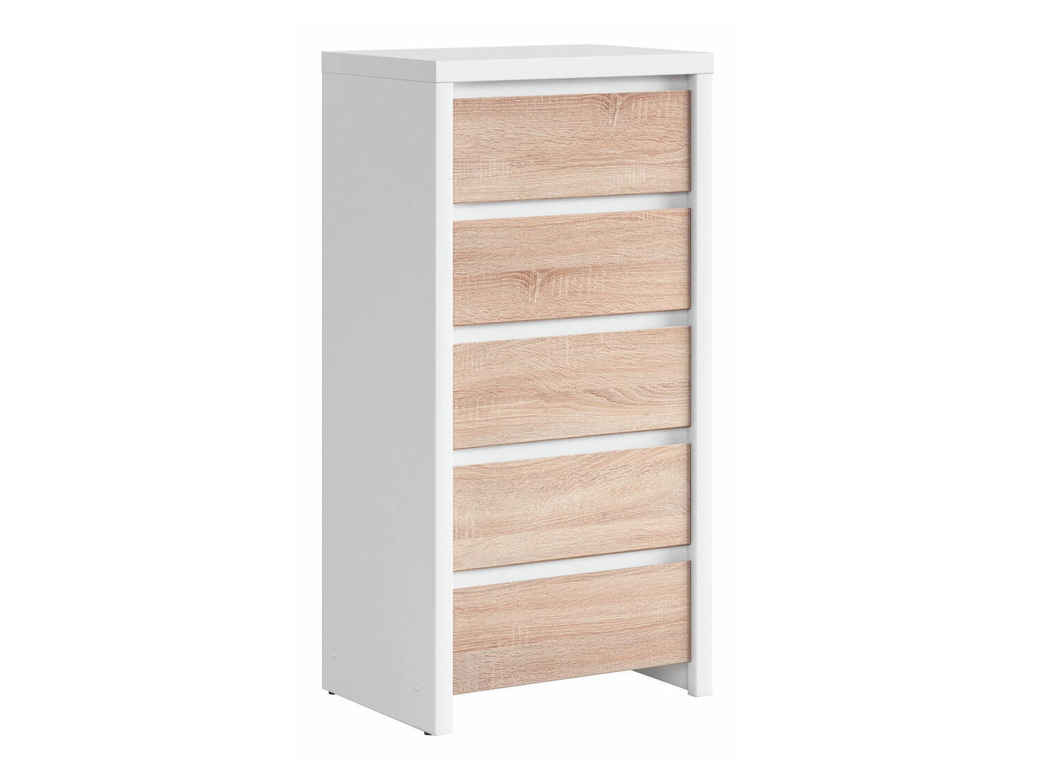 Kommoden Nolroma 106 (Weiss + Somoma eichenholzoptik)