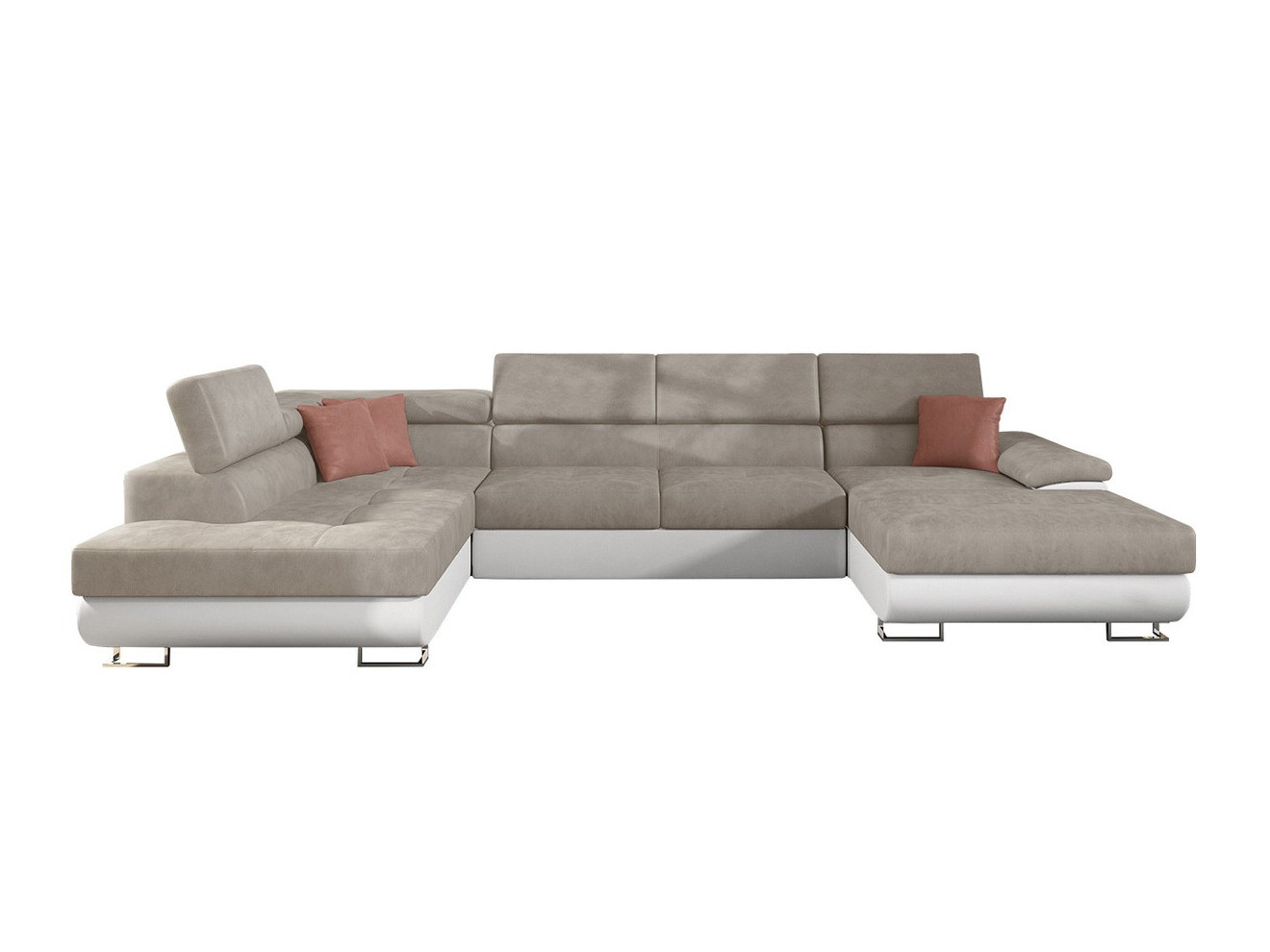 Ecksofa Comfivo Ruta IV (Soft 017 + Uttario Velvet 2979 + Uttario Velvet 2955 St)