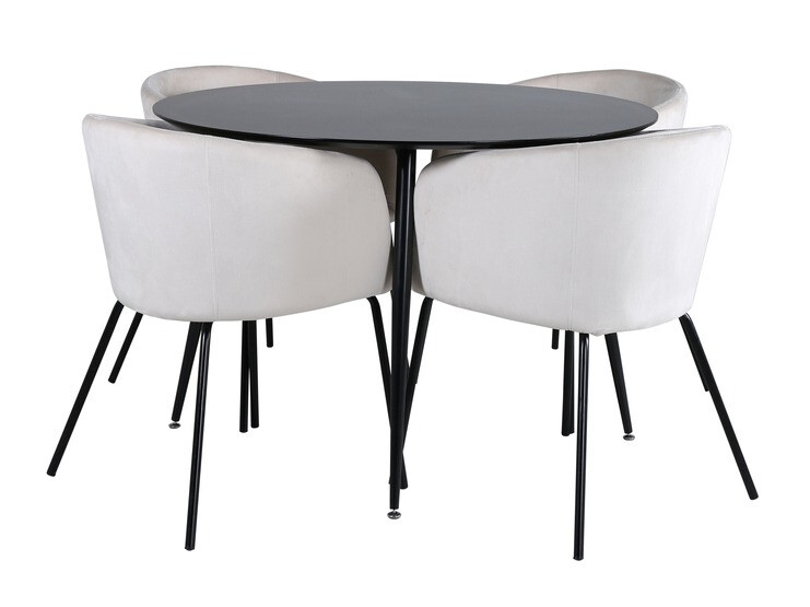 Stuhl Dallas 2603 (Cremefarben + Schwarz)