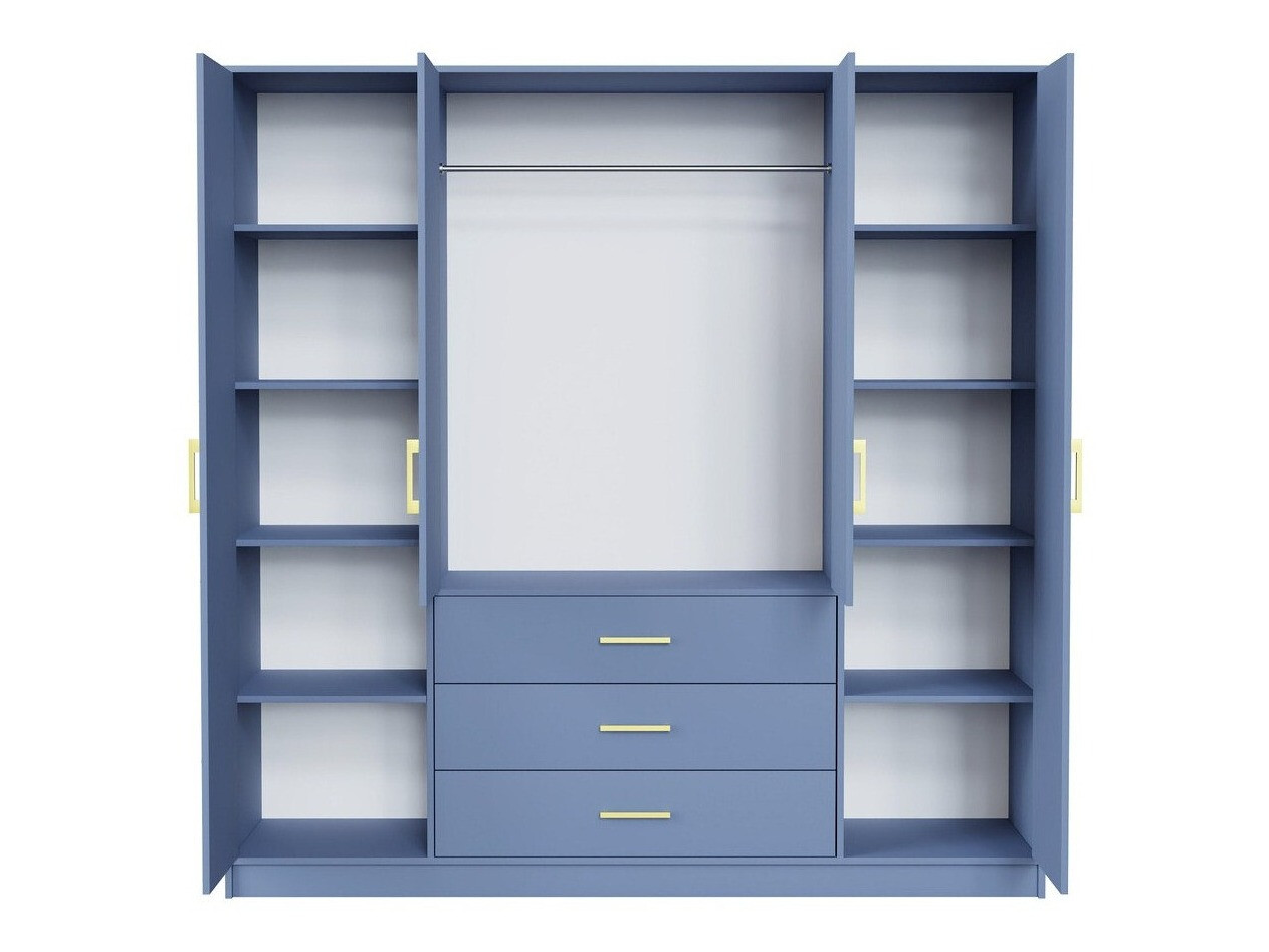 Kleiderschrank Delbalo 101 (Blau)
