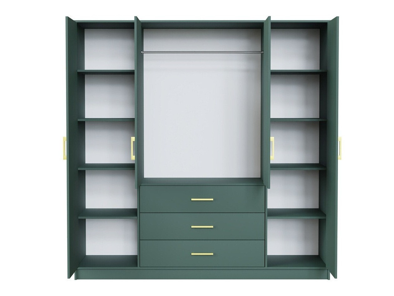 Kleiderschrank Delbalo 101 (Grün)