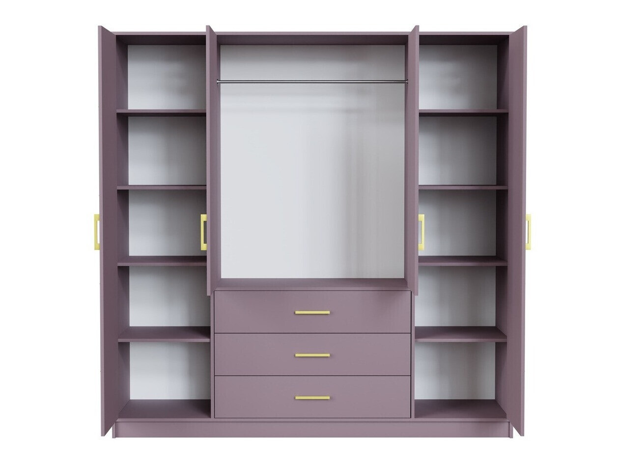 Kleiderschrank Rosa I (Lila)