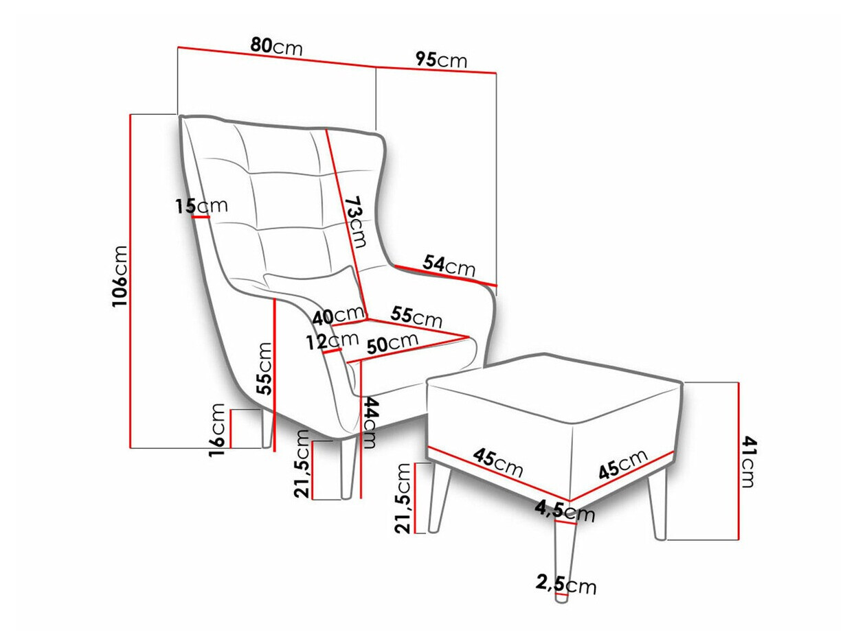 Sessel Comfivo Ulmus II (Kronos 09)