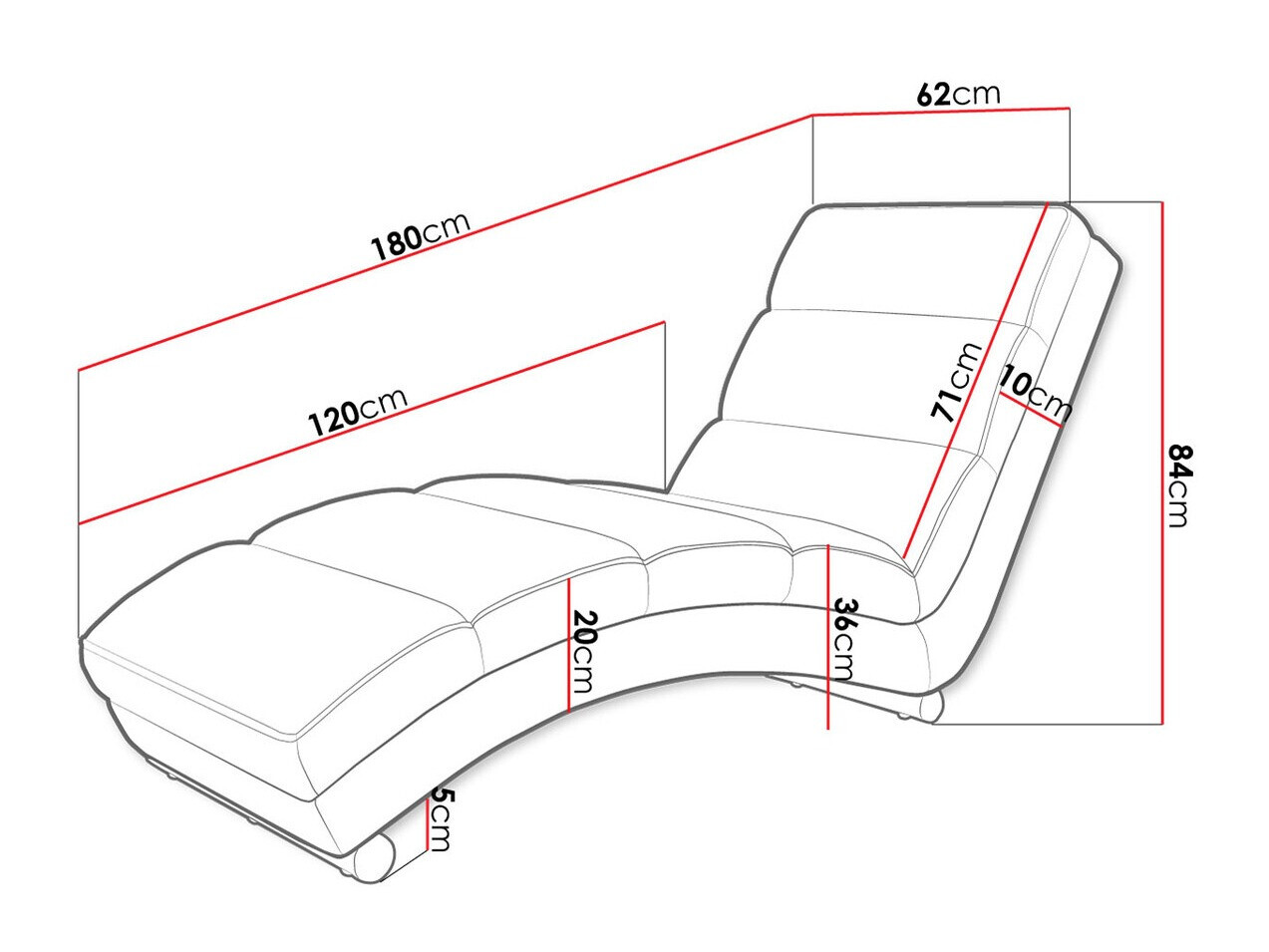 Chaiselongue Comfivo 109 (Drago 134)