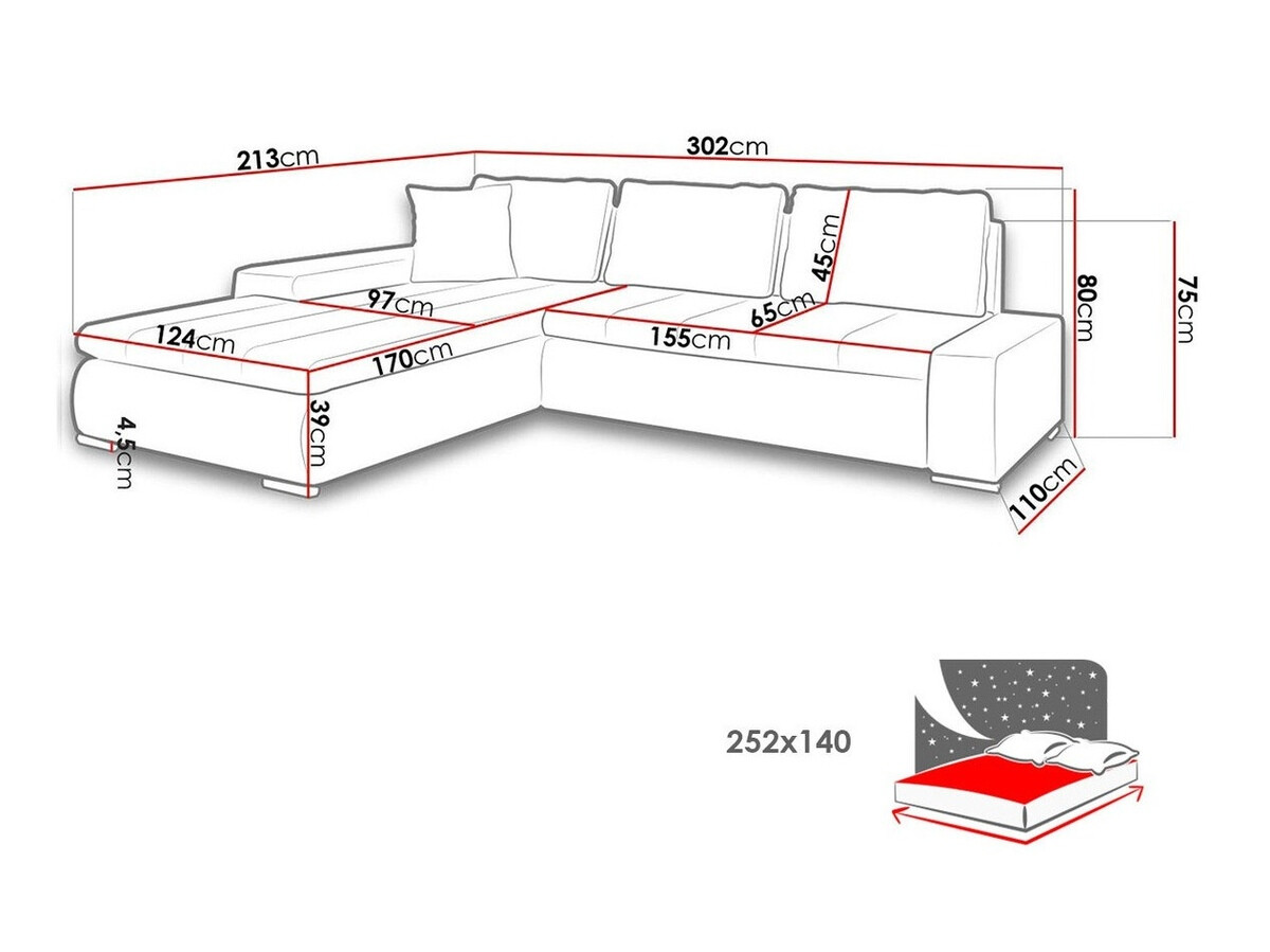 Ecksofa Comfivo 147 (Majorka 03)