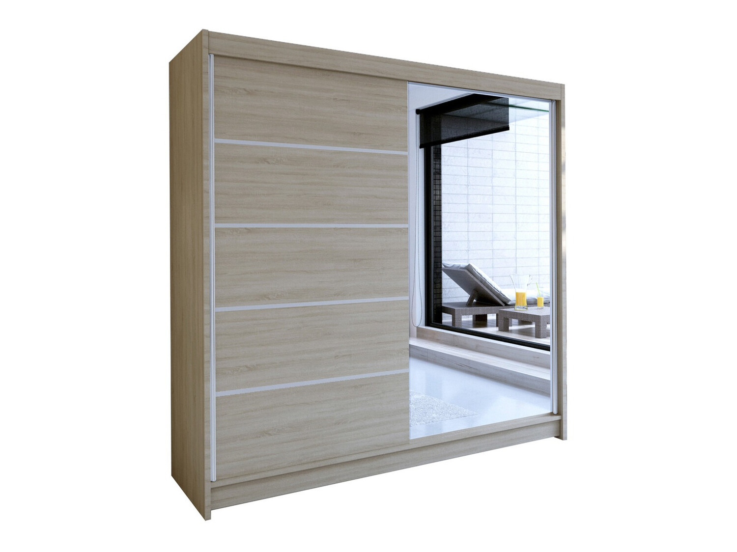 Kleiderschrank Closico Cavaris III (Sonoma-Eiche)