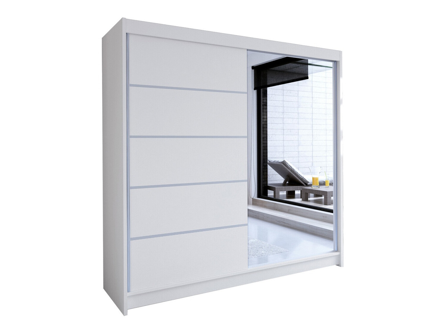 Kleiderschrank Closico Cavaris III (Weiss)