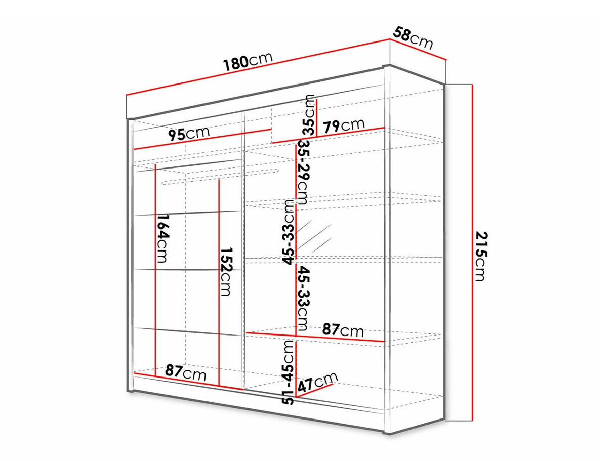Kleiderschrank Closico Cavaris III (Weiss)