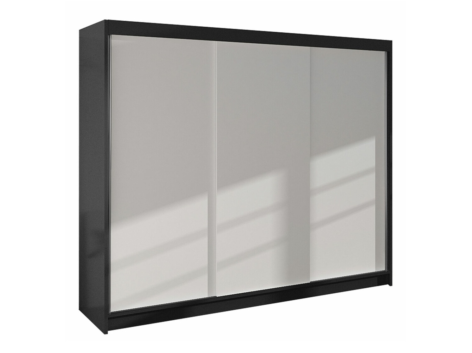 Kleiderschrank Closico Durion II (Schwarz + Weiss)