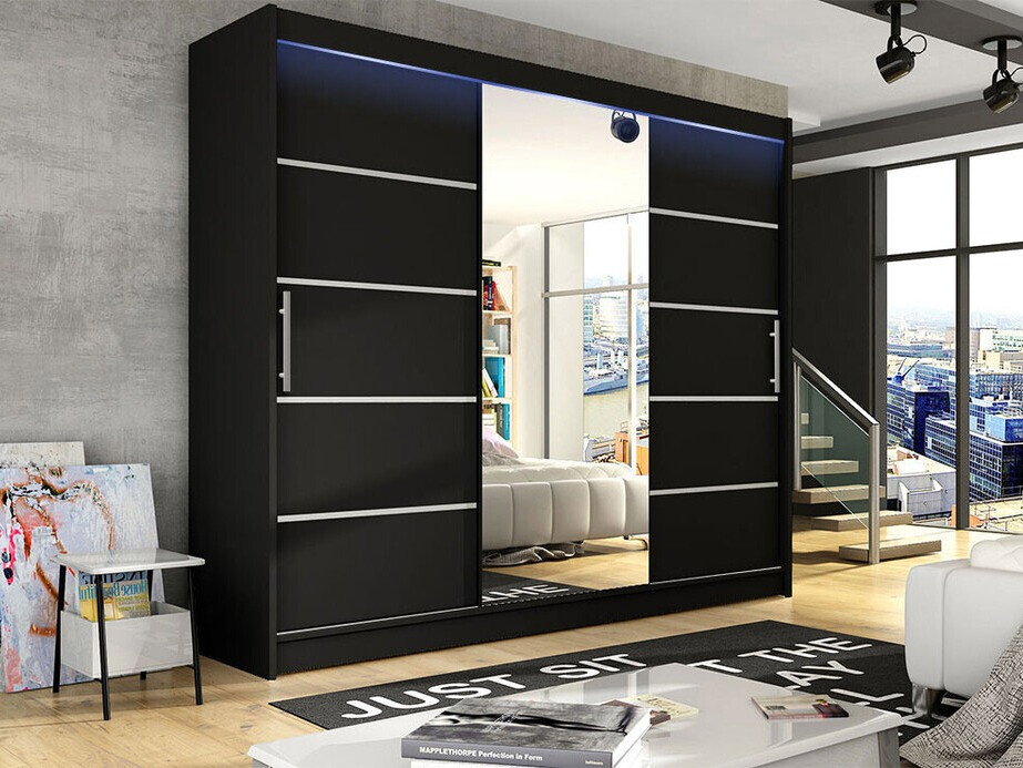 Kleiderschrank Closico Ordo VI (Schwarz)