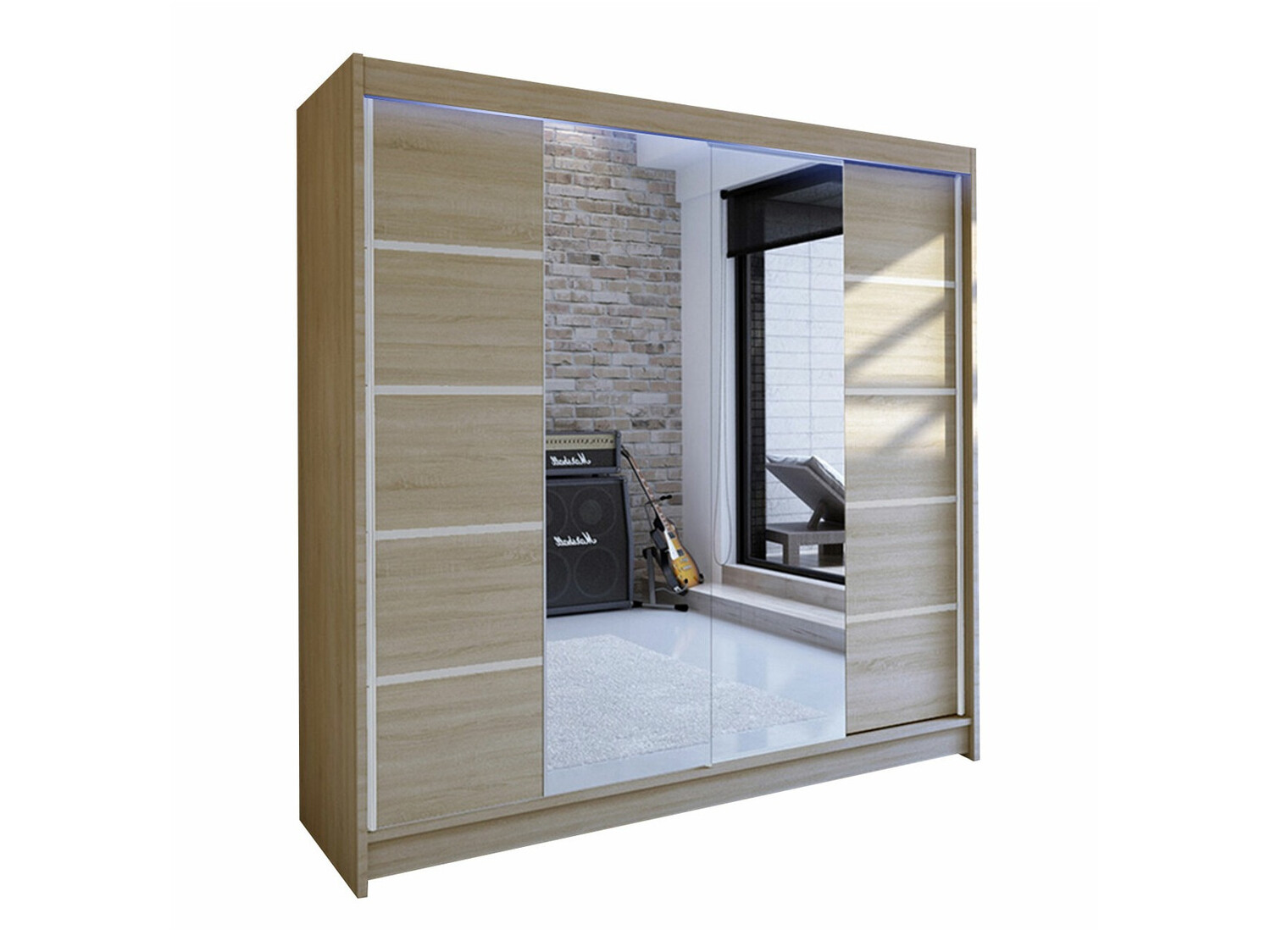 Kleiderschrank Closico Cavaris V (Sonoma eichenholz)