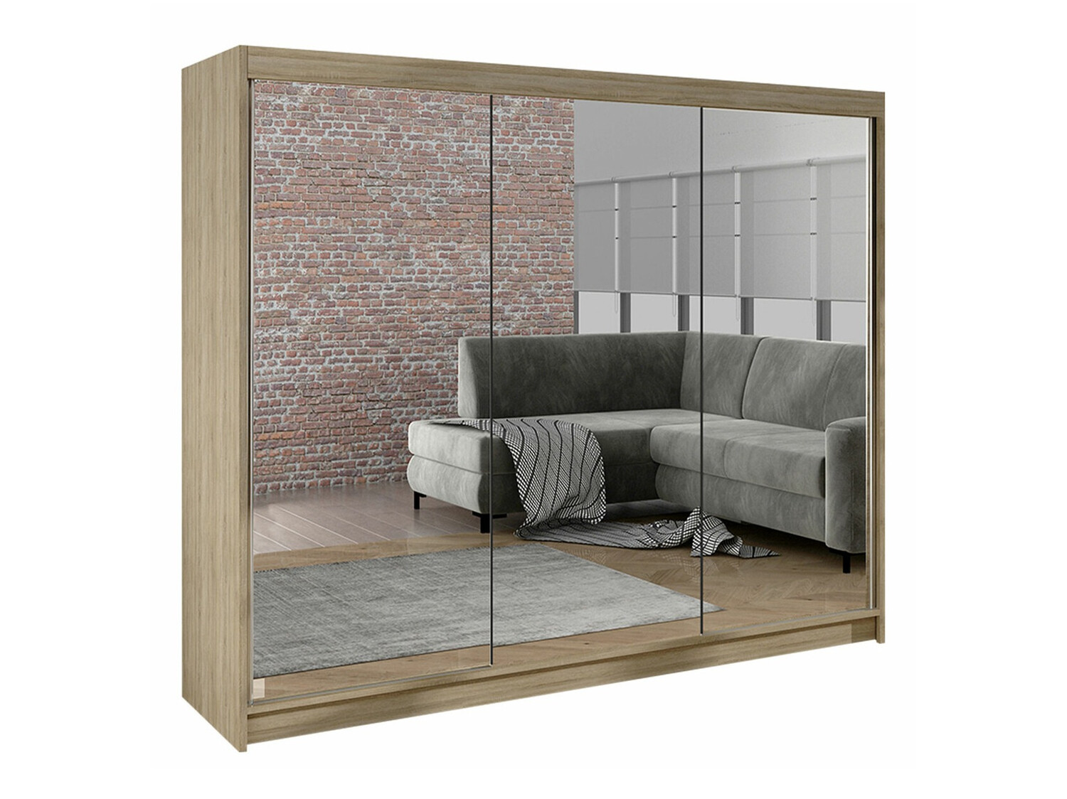 Kleiderschrank Closico Durion III (Sonoma eichenholz)