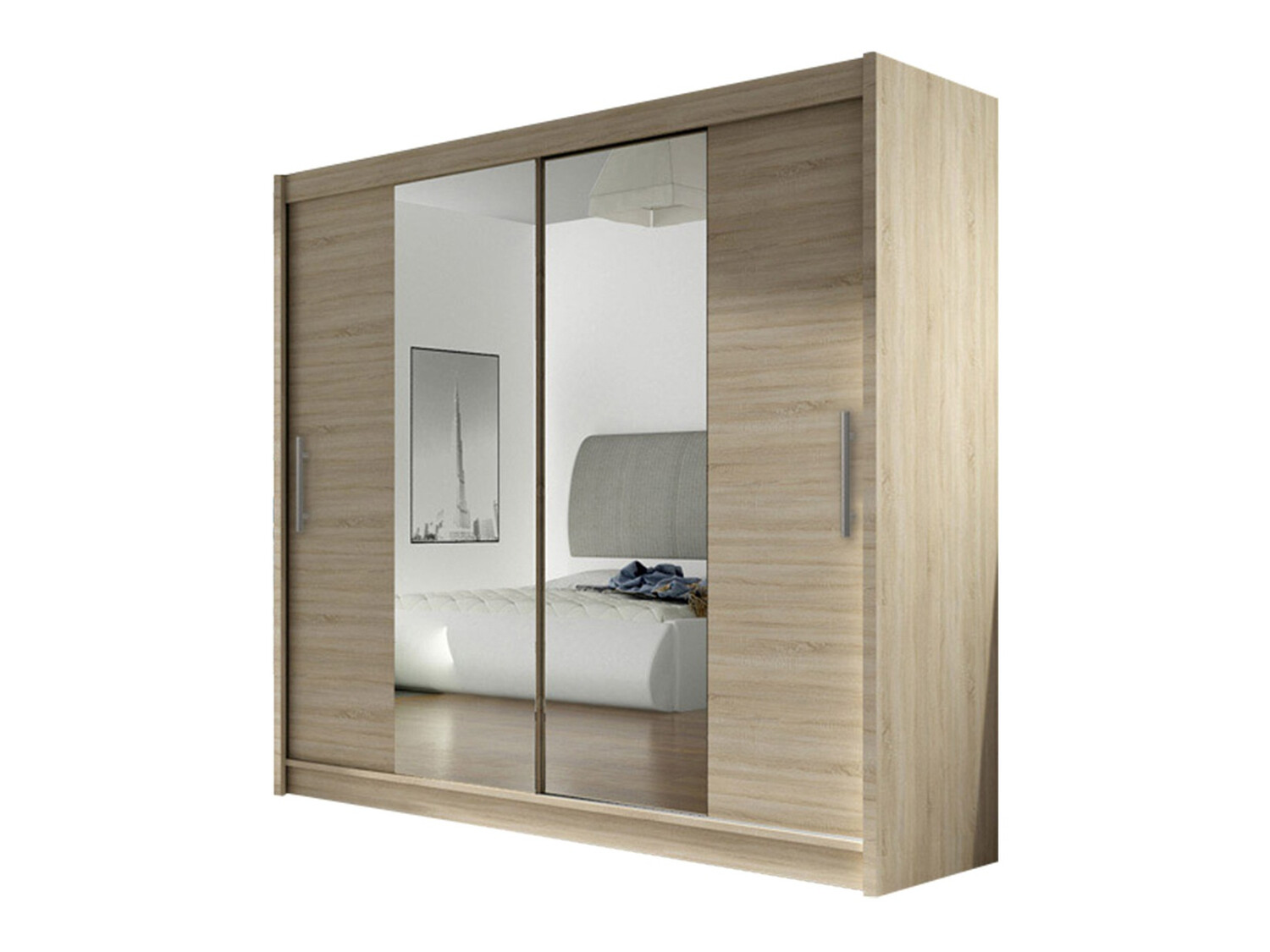 Kleiderschrank Closico Pallor II (Sonoma-Eiche)