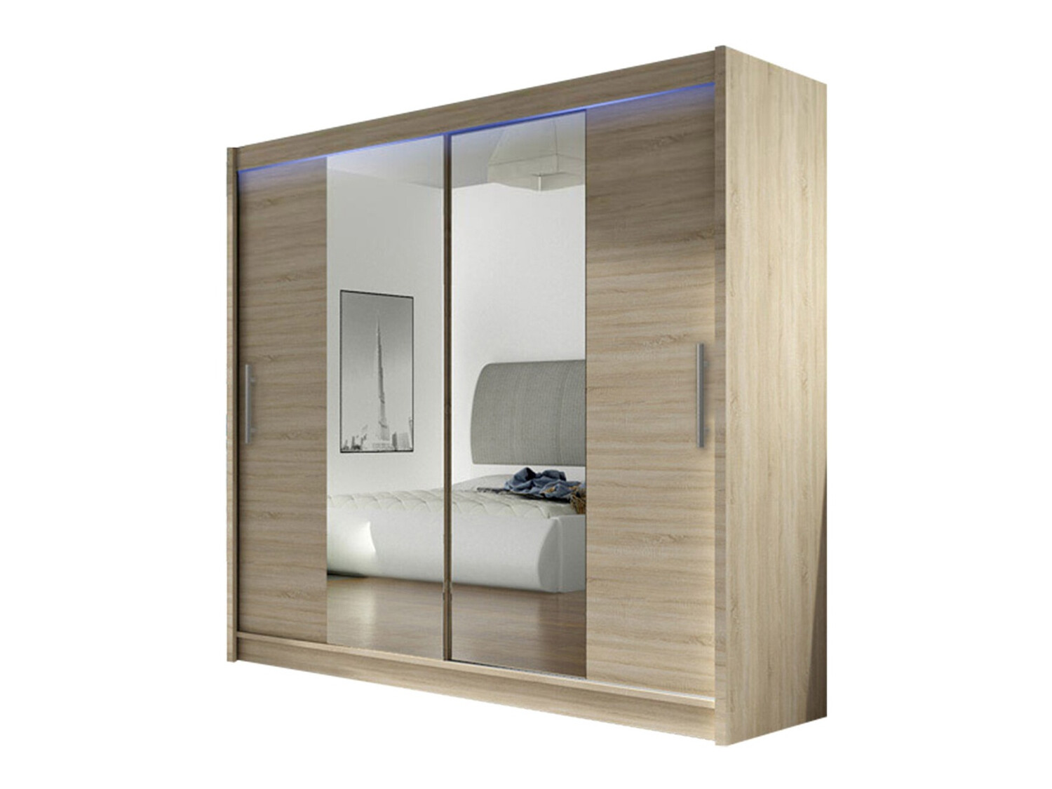 Kleiderschrank Closico Pallor II (Sonoma-Eiche)