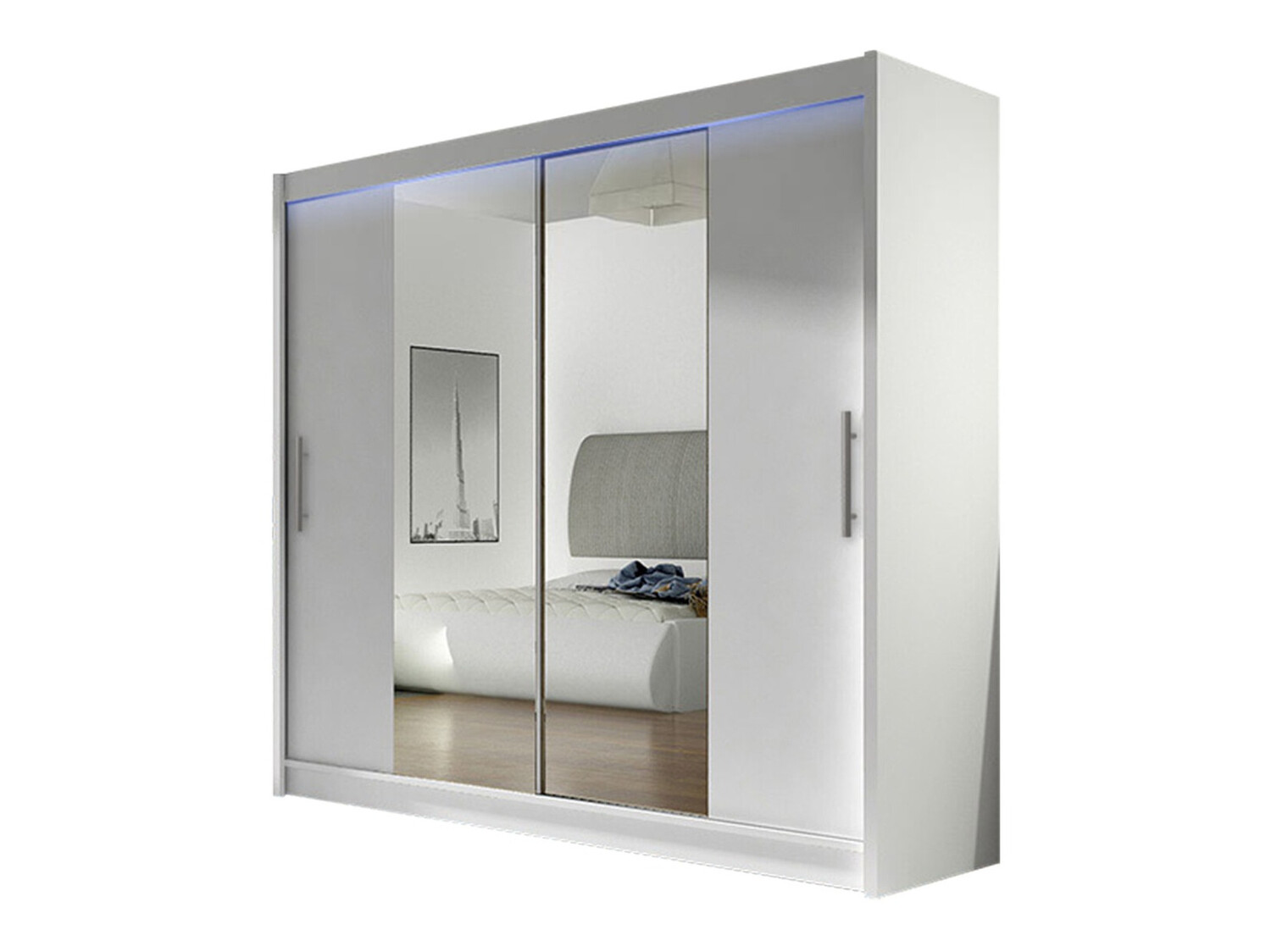 Kleiderschrank Closico Pallor II (Weiss)