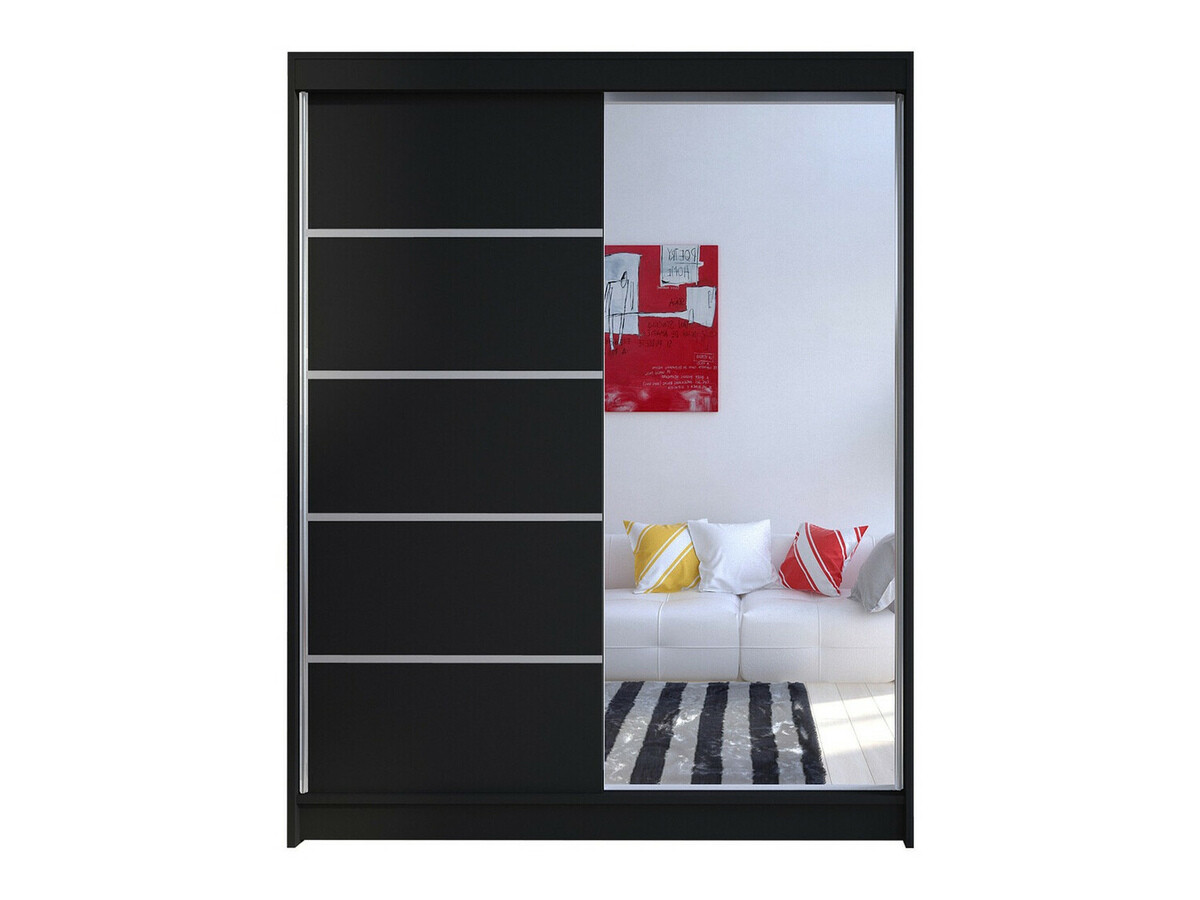 Kleiderschrank Closico Vastor III (Schwarz)
