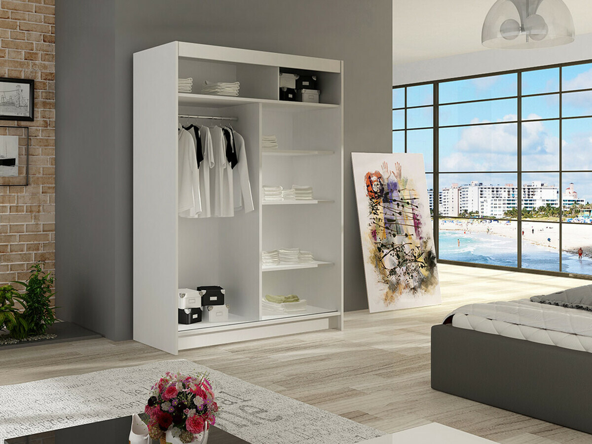 Kleiderschrank Closico Pacron II (Weiss)