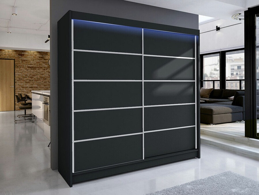 Kleiderschrank Closico 153 (Schwarz)