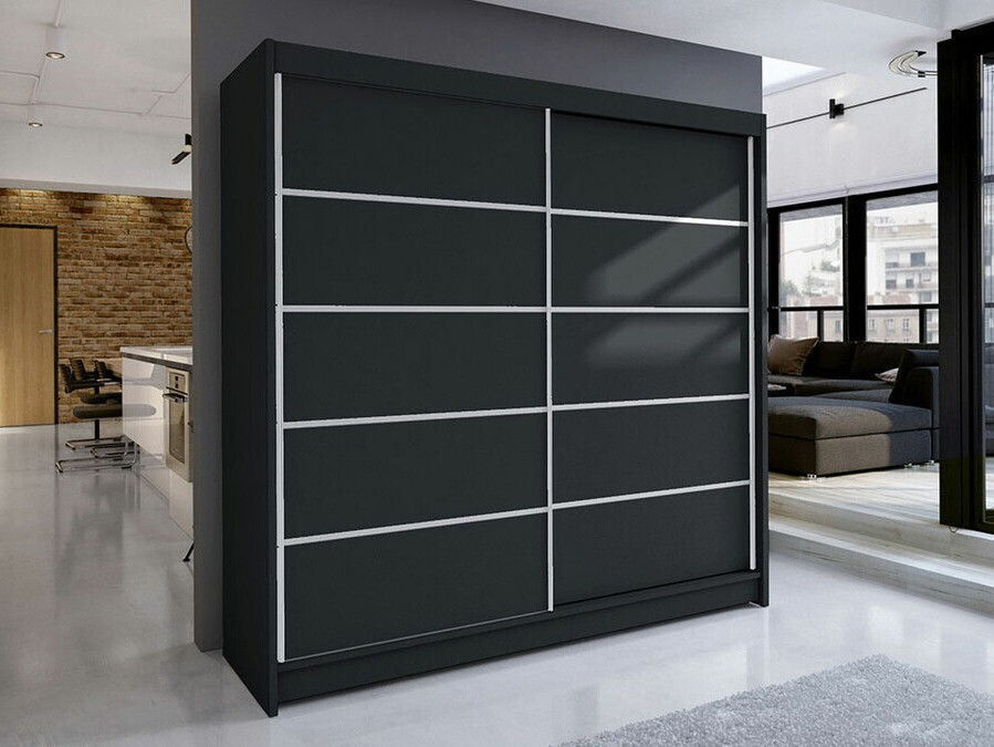 Kleiderschrank Closico Cavaris IV (Schwarz)
