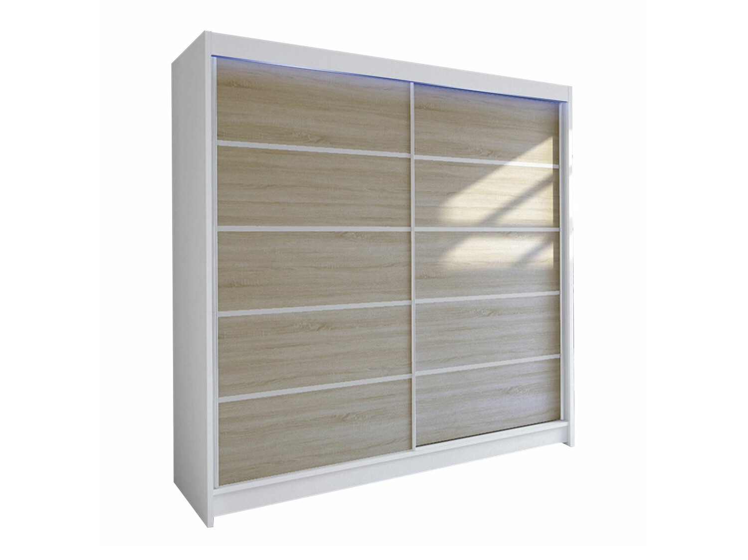 Kleiderschrank Closico Cavaris IV (Weiss + Sonoma-Eiche)