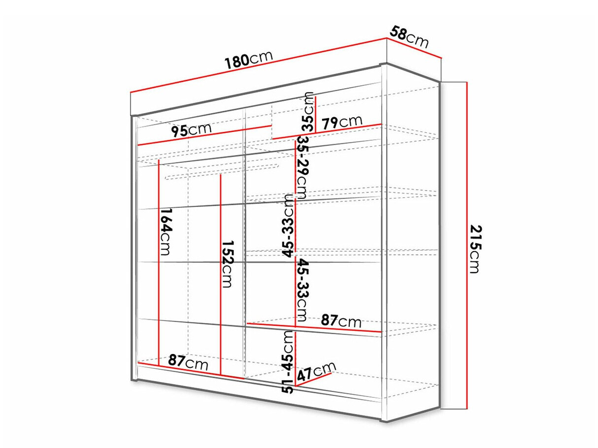 Kleiderschrank Closico Cavaris IV (Weiss)