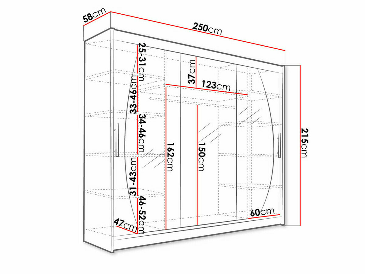 Kleiderschrank Closico Ordo V (Weiss)