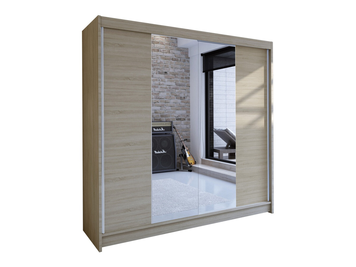 Kleiderschrank Closico Cavaris II (Sonoma eichenholz)