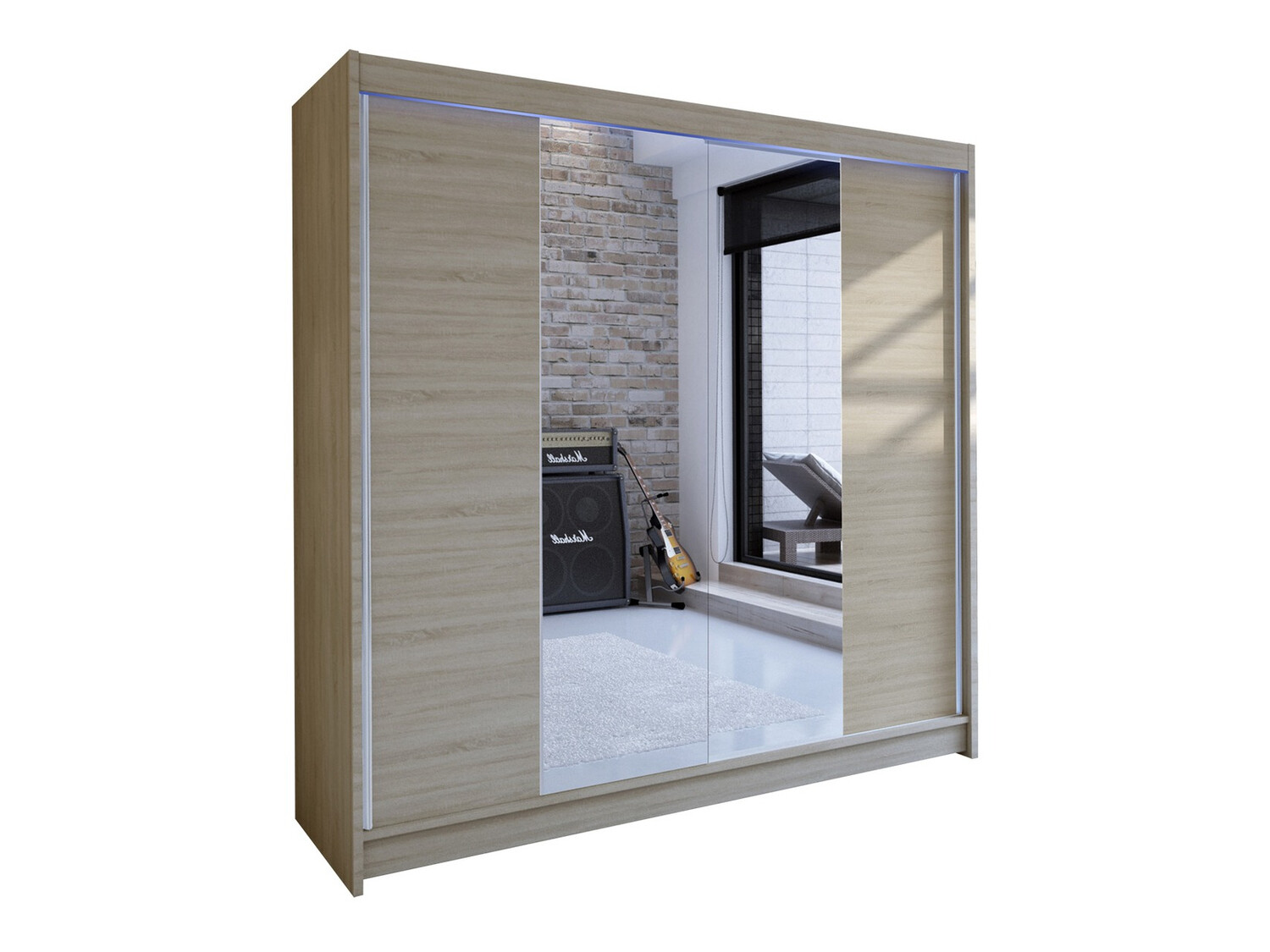 Kleiderschrank Closico Cavaris II (Sonoma eichenholz)