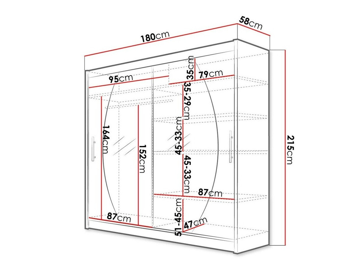 Kleiderschrank Closico Pallor IV (Weiss)
