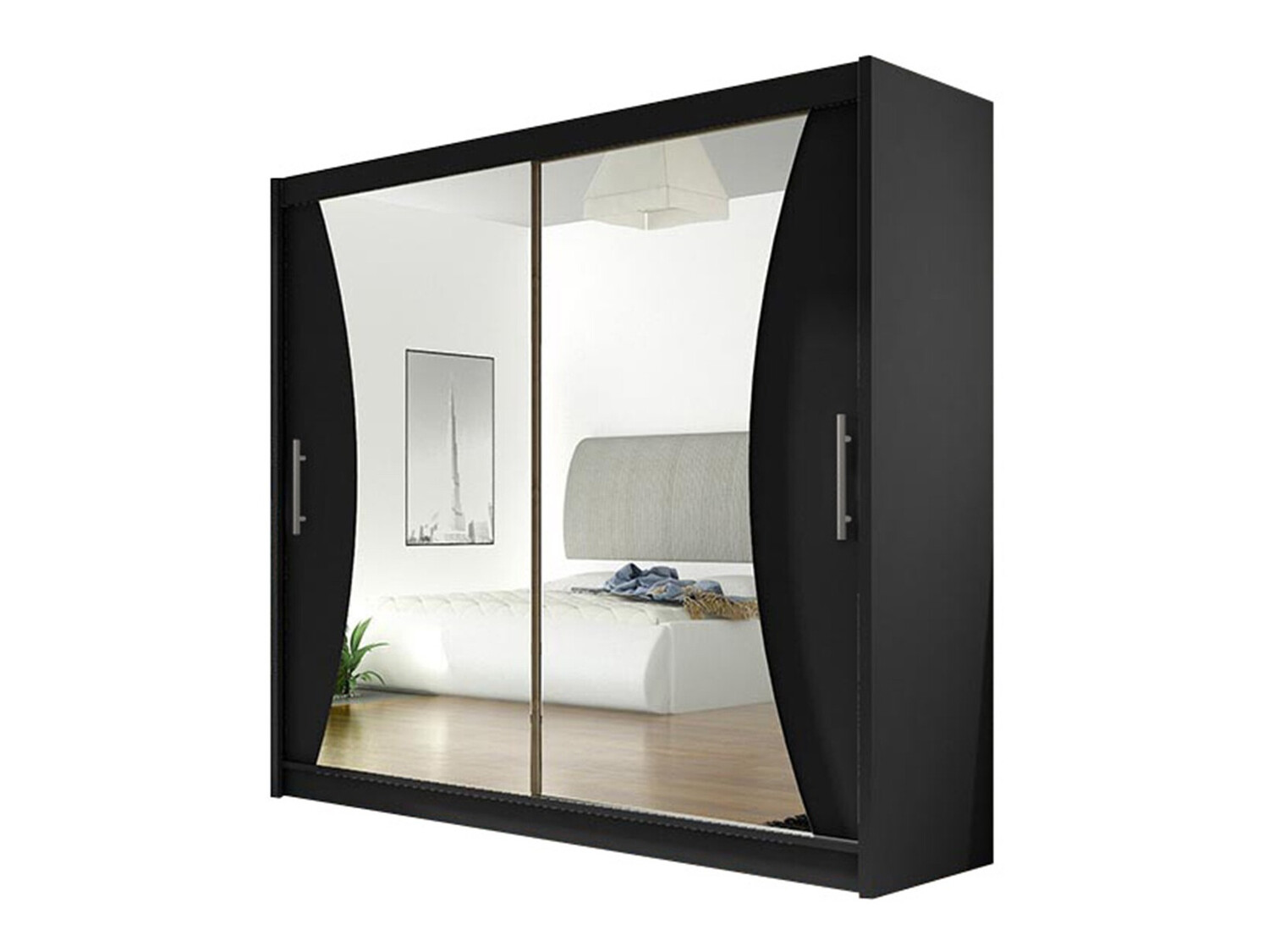 Kleiderschrank Closico Pallor V (Schwarz)