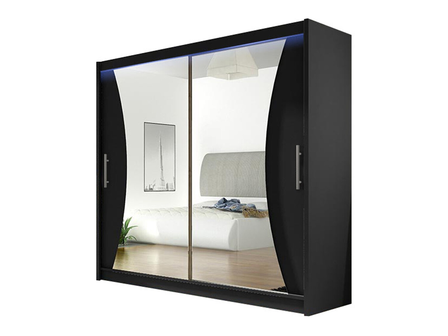 Kleiderschrank Closico Pallor V (Schwarz)