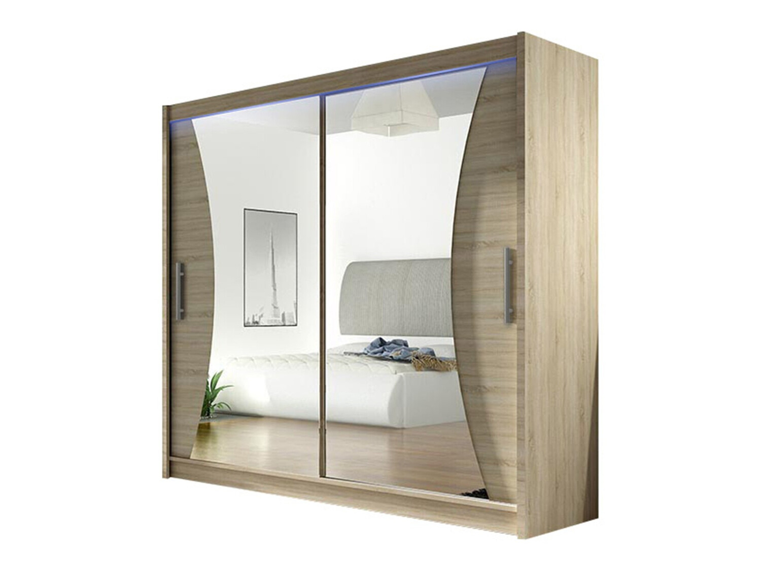 Kleiderschrank Closico Pallor V (Sonoma eichenholz)