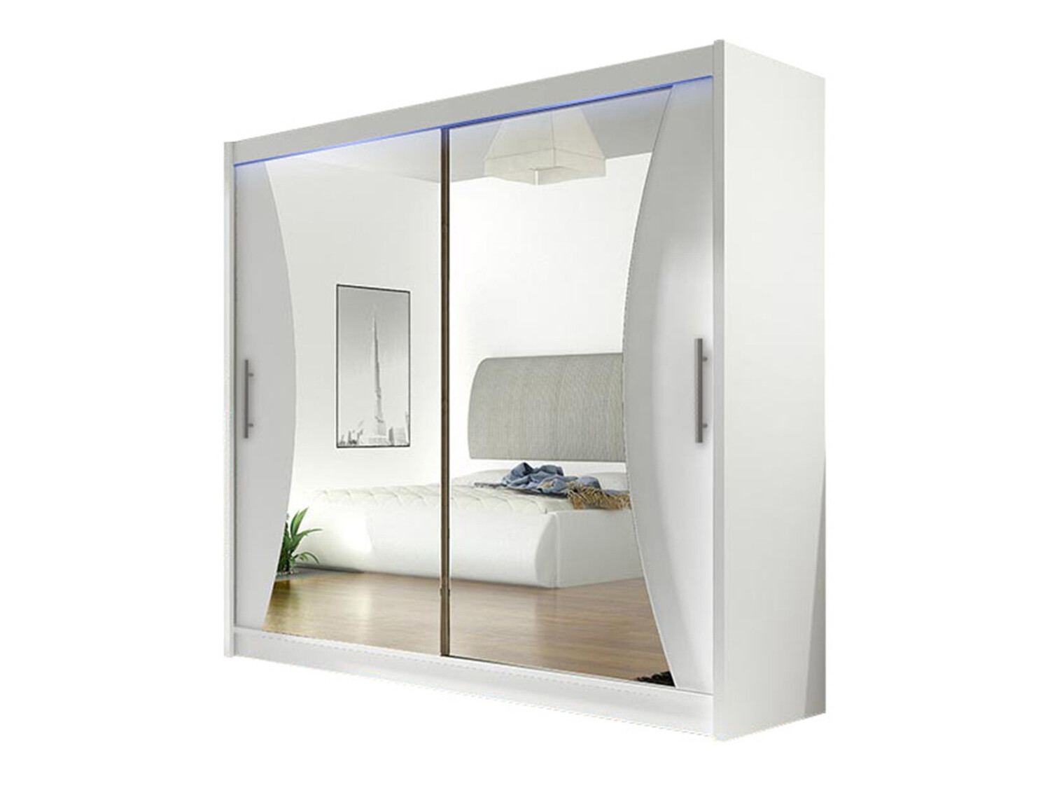 Kleiderschrank Closico Pallor V (Weiss)