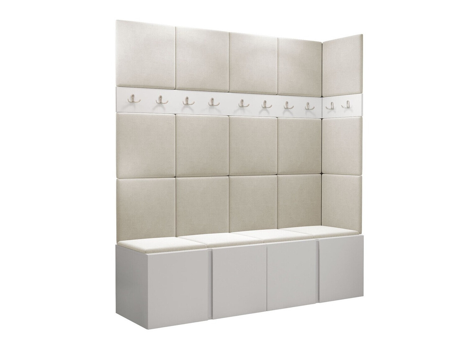 Flurgarnitur Pinis II (Weiss)