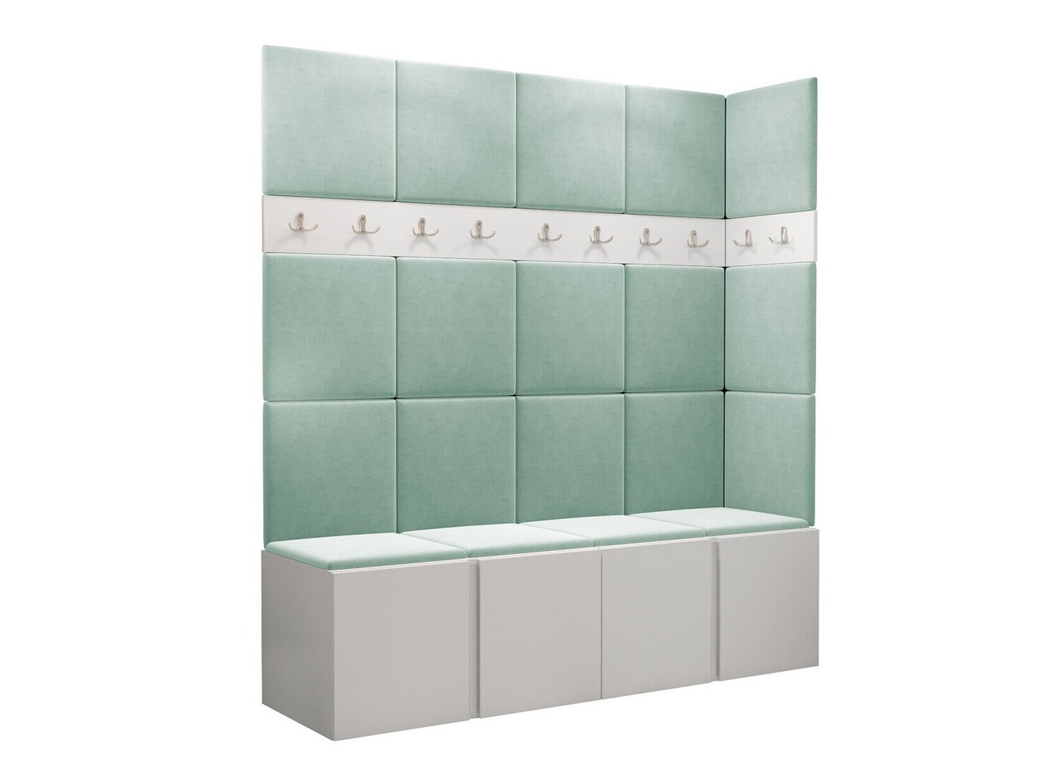 Flurgarnitur Pinis II (Weiss)