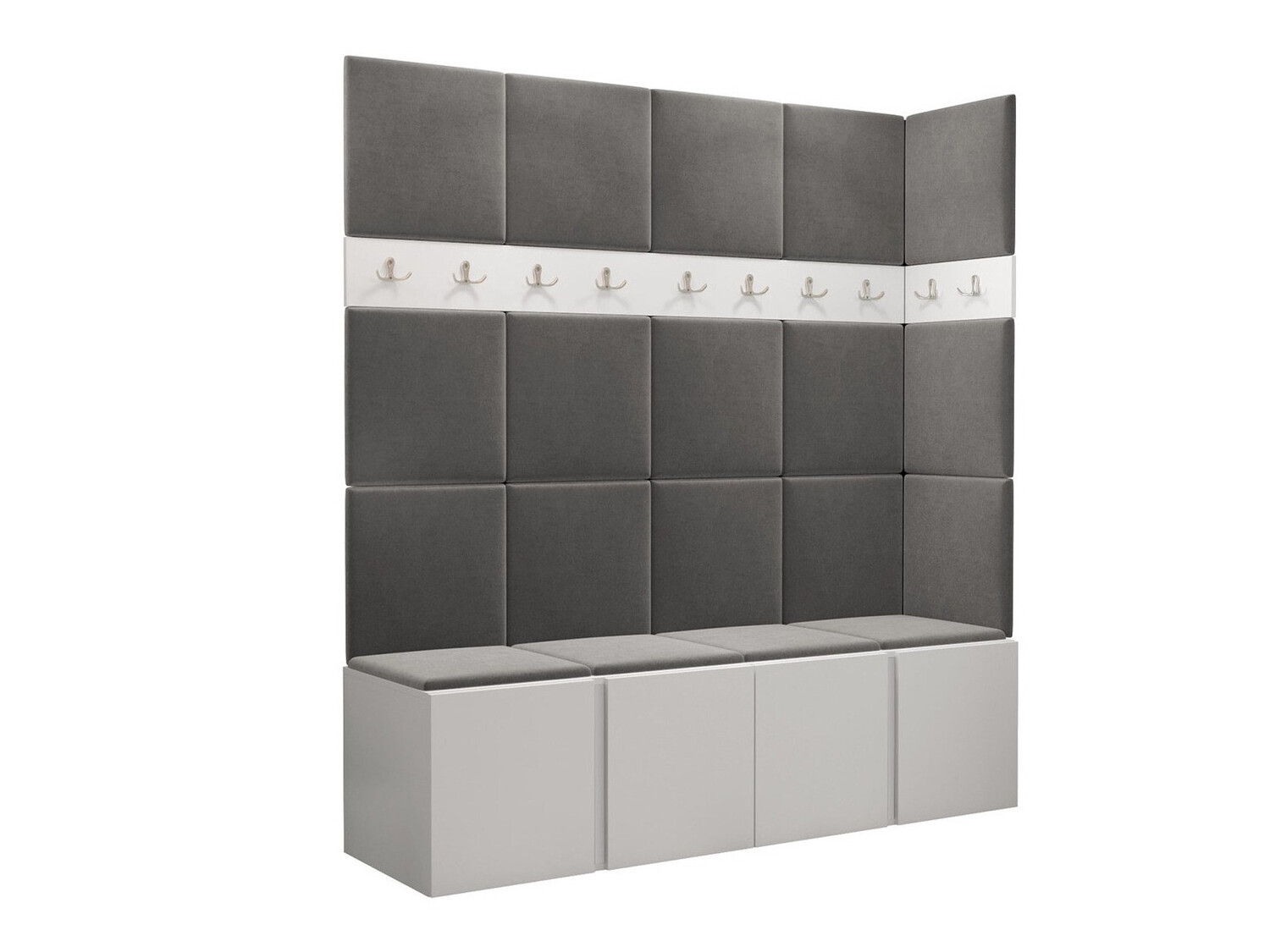 Flurgarnitur Pinis II (Weiss)