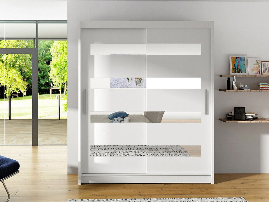 Kleiderschrank Closico 136 (Weiss)
