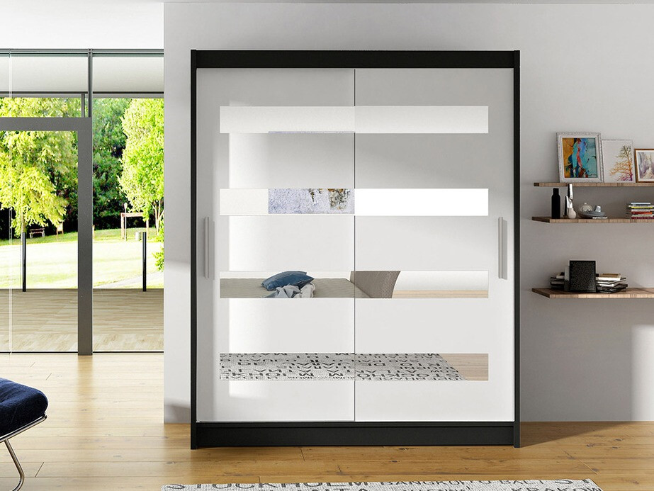Kleiderschrank Closico Camera XIII (Schwarz + Weiss)