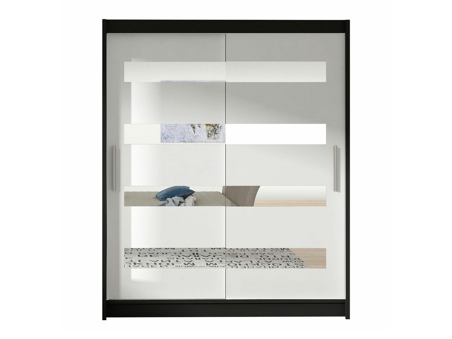 Kleiderschrank Closico Camera XIII (Schwarz + Weiss)