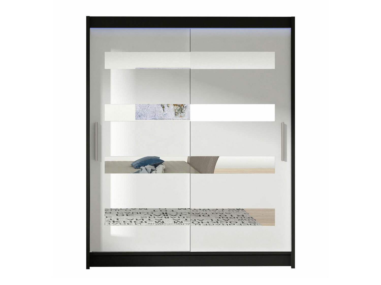 Kleiderschrank Closico Camera XIII (Schwarz + Weiss)
