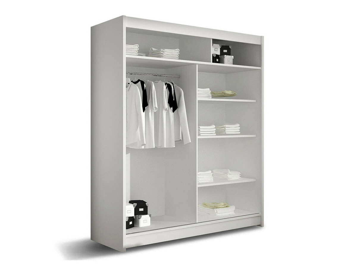 Kleiderschrank Closico Camera XIII (Weiss + Schwarz)