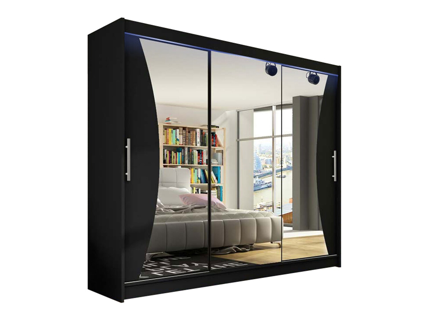 Kleiderschrank Closico Ordo IV (Schwarz)