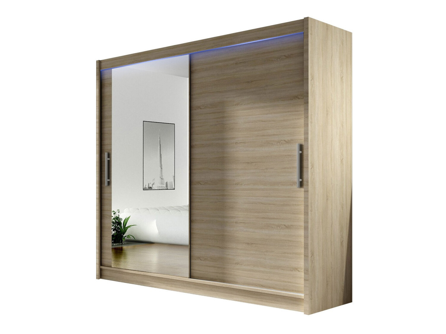 Kleiderschrank Closico Pallor VI (Sonoma eichenholz)