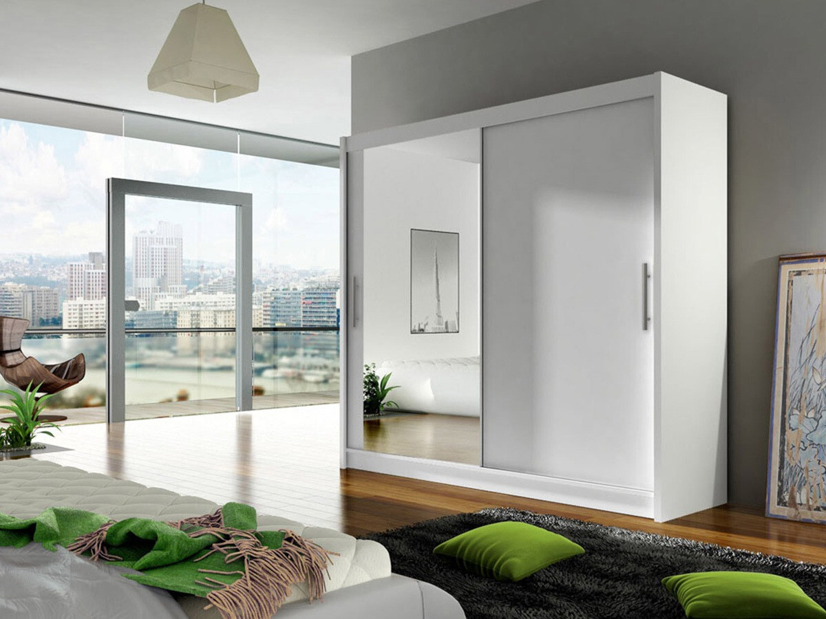 Kleiderschrank Closico Pallor VI (Weiss)